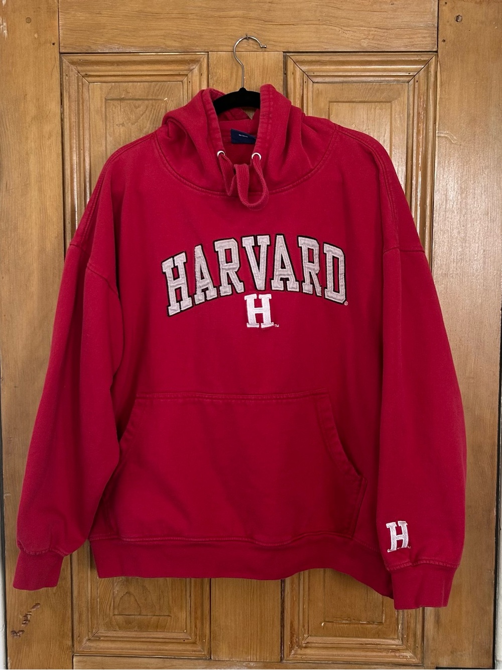 Vintage Y2K Harvard University Hoodie Red XXL Old Varsity Brand Boxy Fit